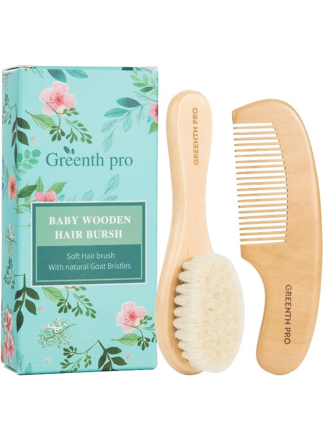 GREENTH PRO Baby Hair Brush and Comb Set - Image 1